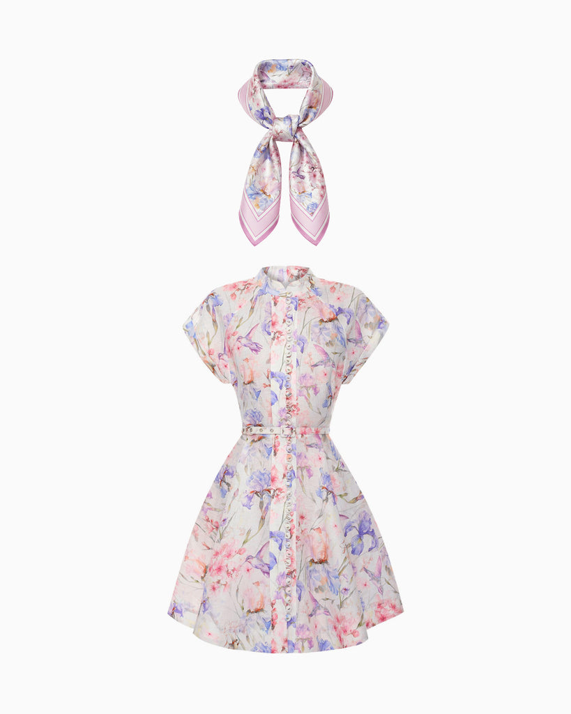 Alpinia + iris scarf