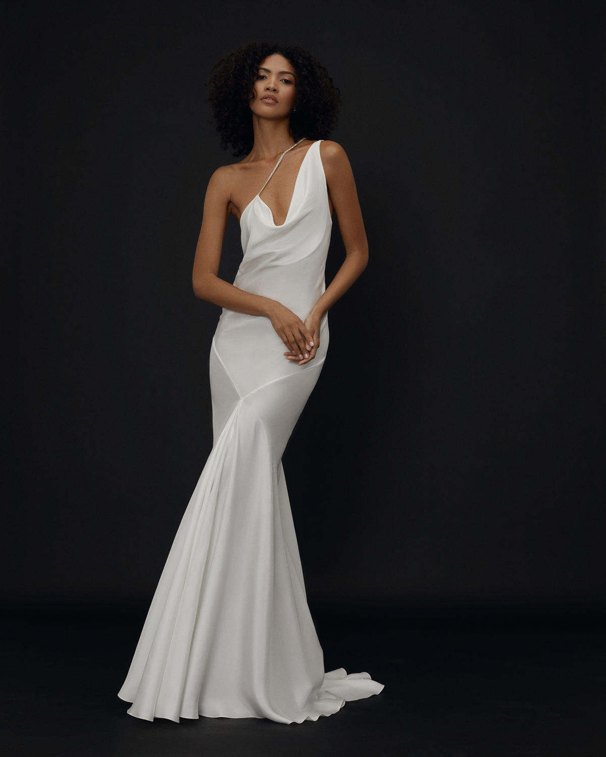 Iris White silk dress