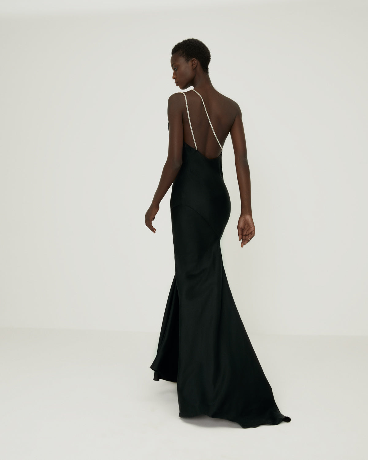 silk dress black Iris Black silk dress